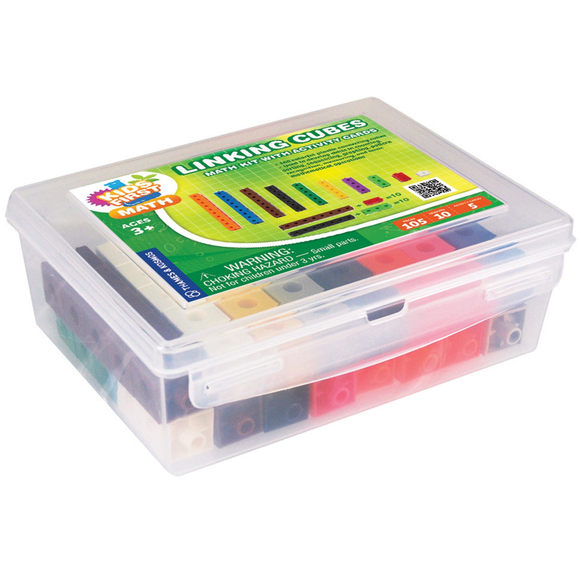 Kids First Math - Linking Cubes Math Kit With Activity Cards
