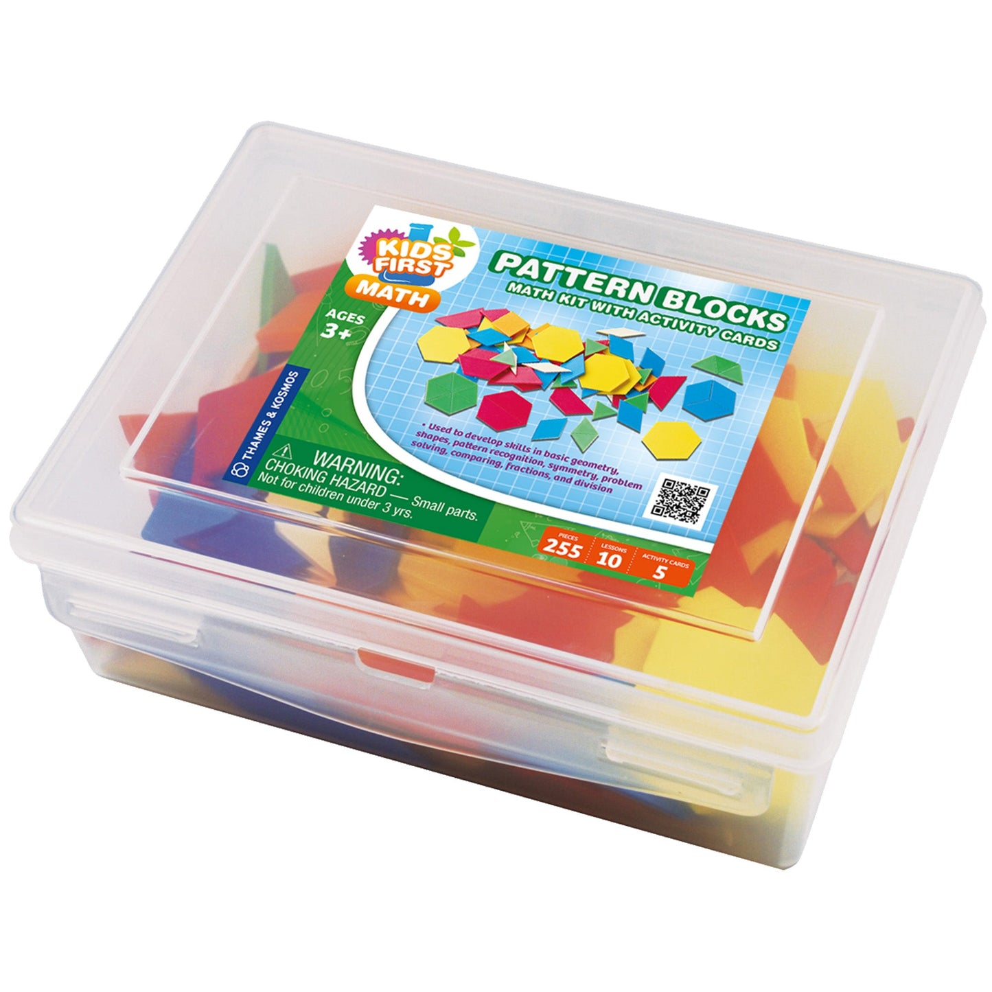 Kids First Math - Pattern Blocks Math Kit With Activity Cards