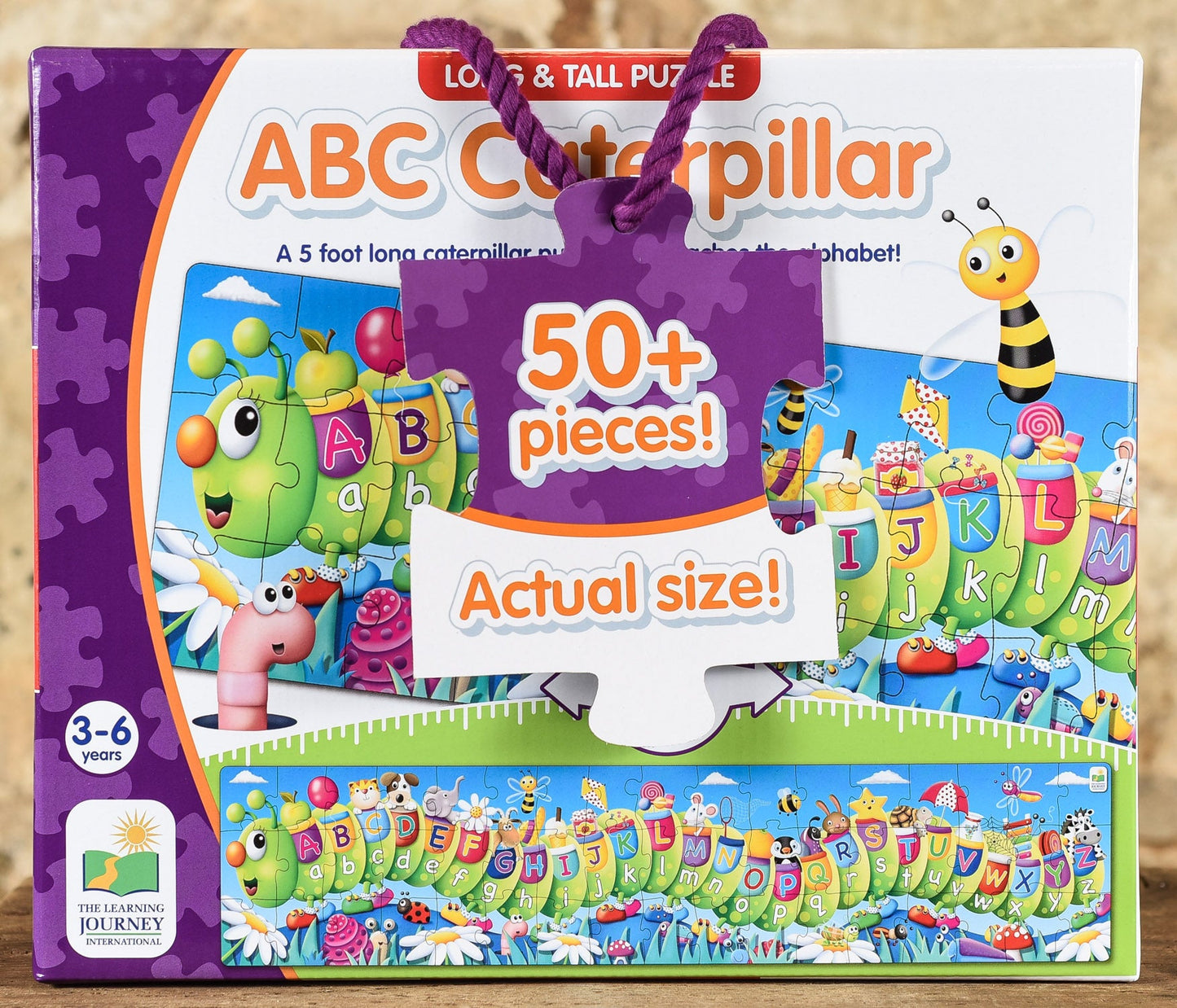 ABC Caterpillar - 50 Piece - Long & Tall Floor Puzzle