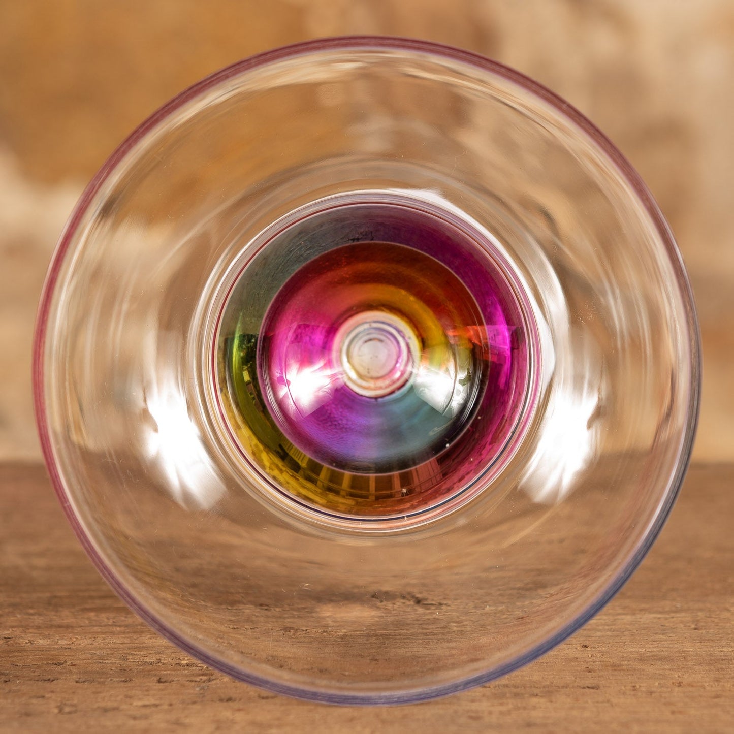 Glass - 11oz Margarita Rainbow Acrylic