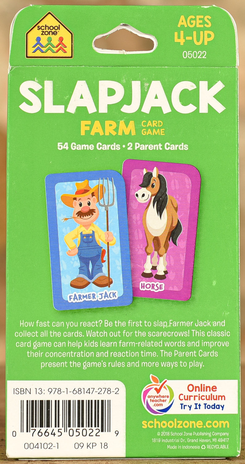 Card Game School Zone - Slapjack Farm