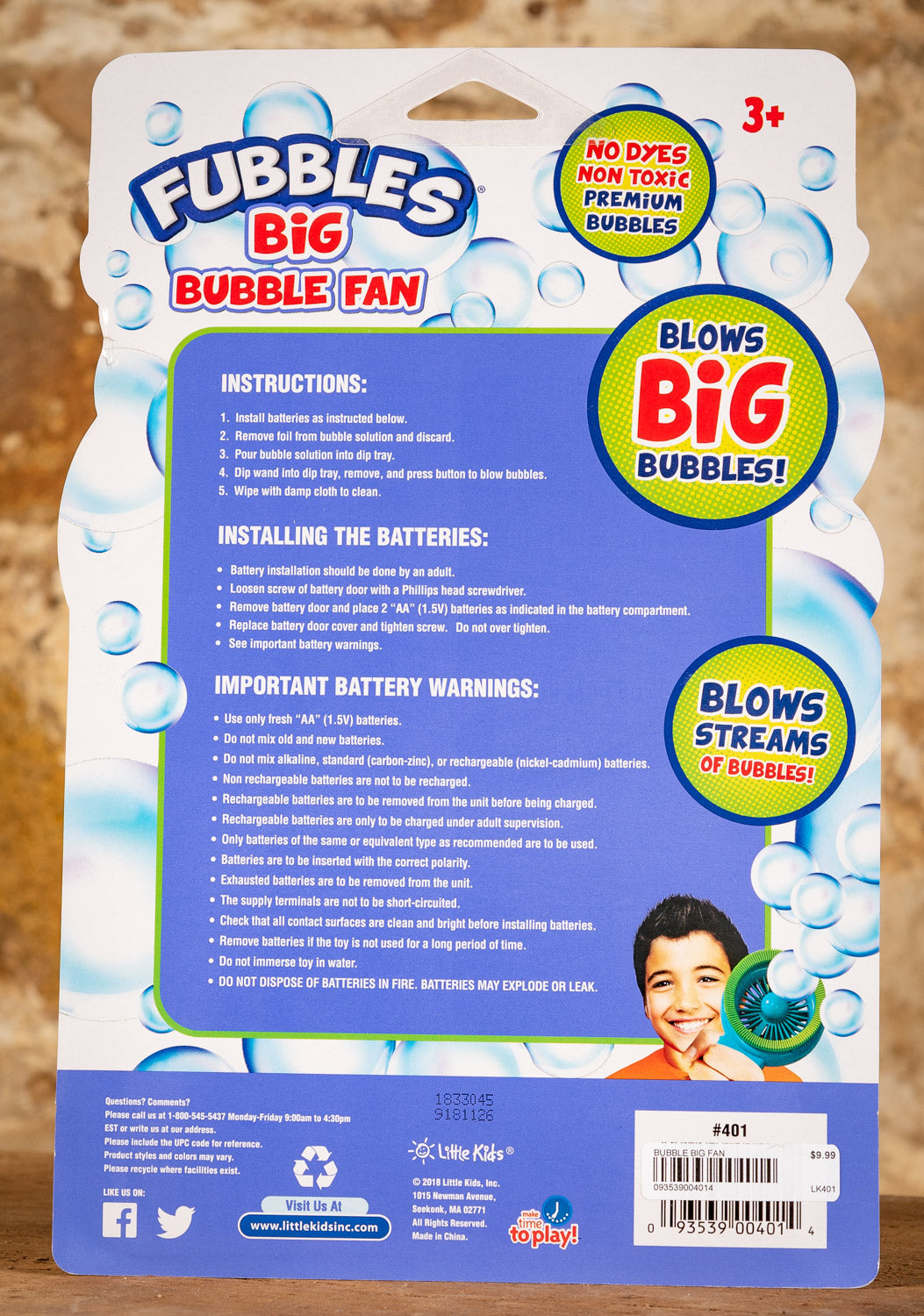 Fubbles Big Bubble Fan