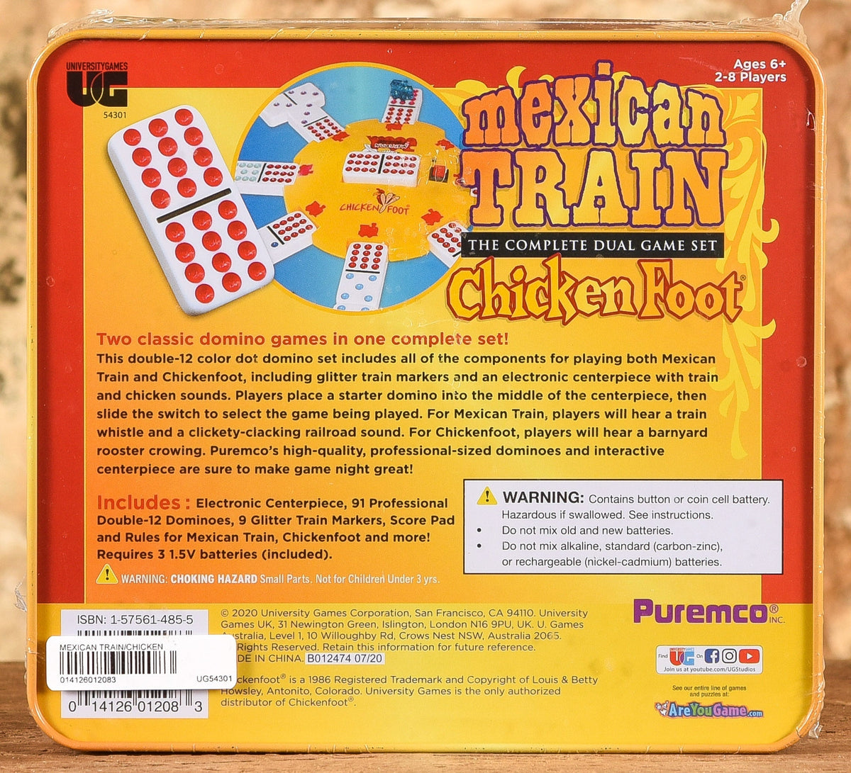 Mexican Train And Chicken Foot - Complete Dual Game Set - Domino Game