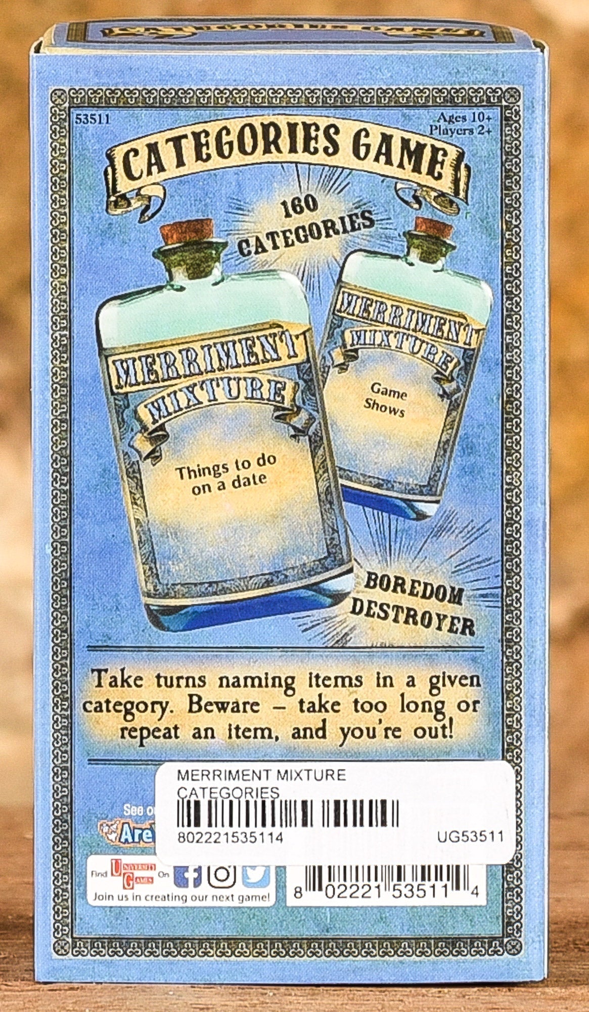 Clarendon's Merriment Mixture - Categories Game