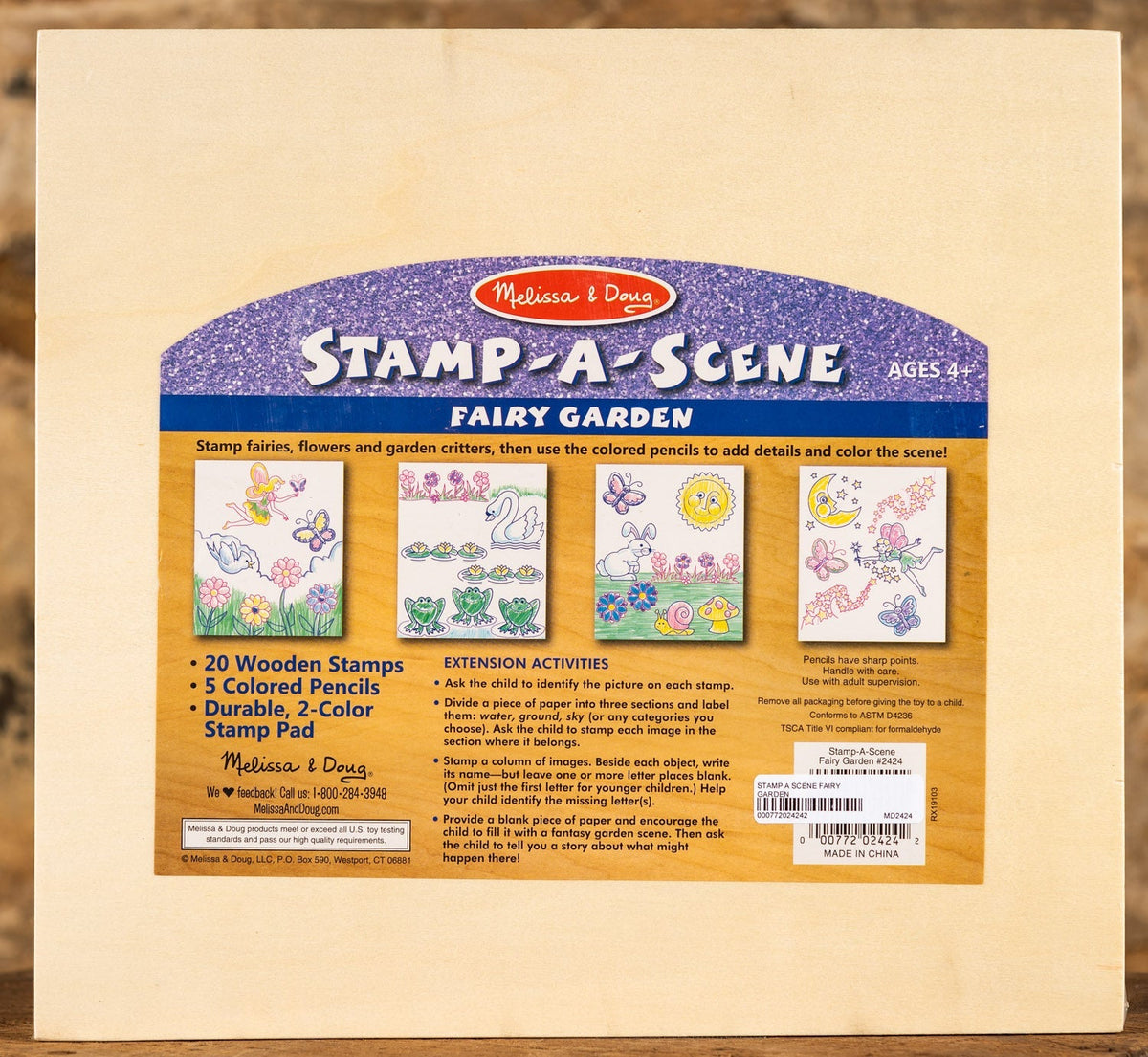 Wooden Stamp Set - Stamp A Scene - Fairy Garden