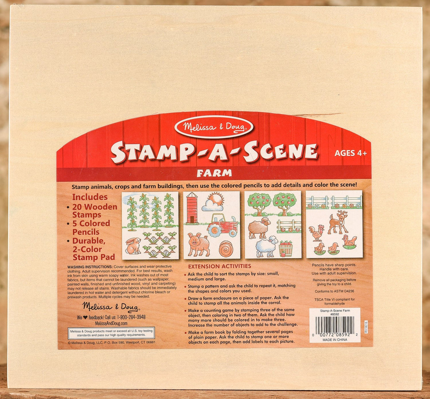 Wooden Stamp Set - Stamp A Scene - Farm