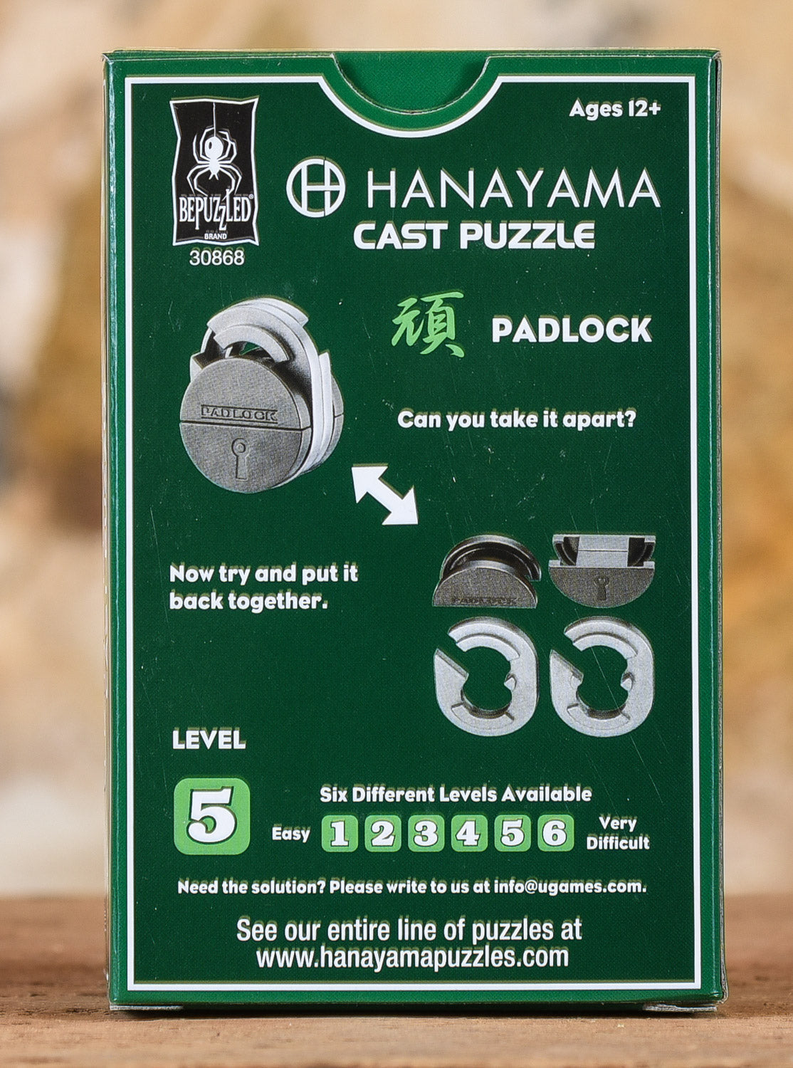 Hanayama Cast Puzzle - Level 5 - Padlock