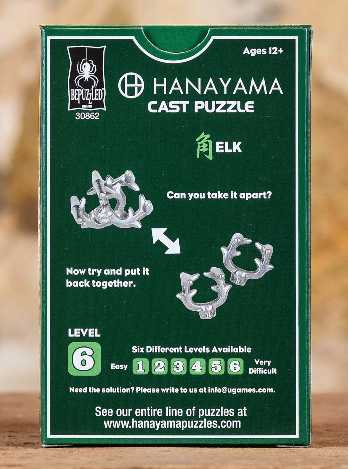 Hanayama Cast Puzzle - Level 6 - Elk