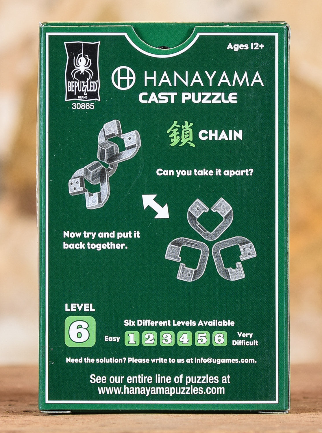 Hanayama Cast Puzzle - Level 6 - Chain