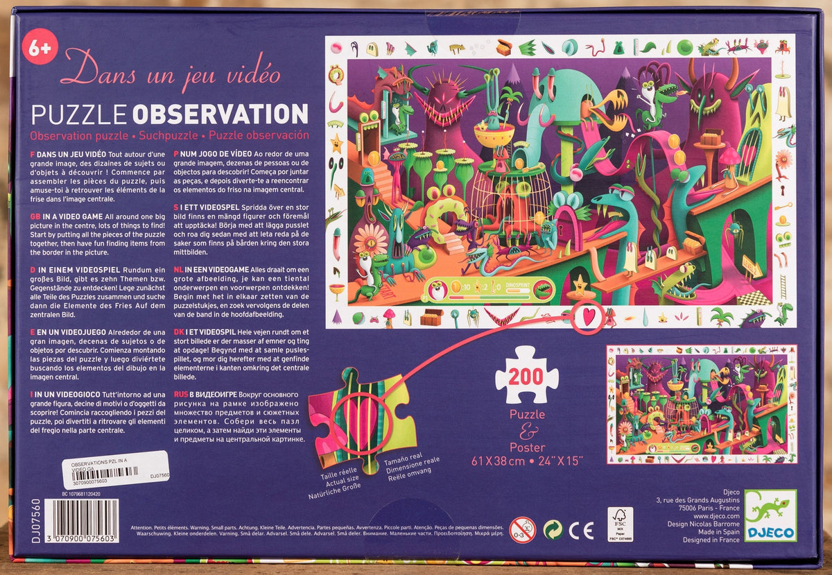 Video Game - 200 Piece Observation Puzzle