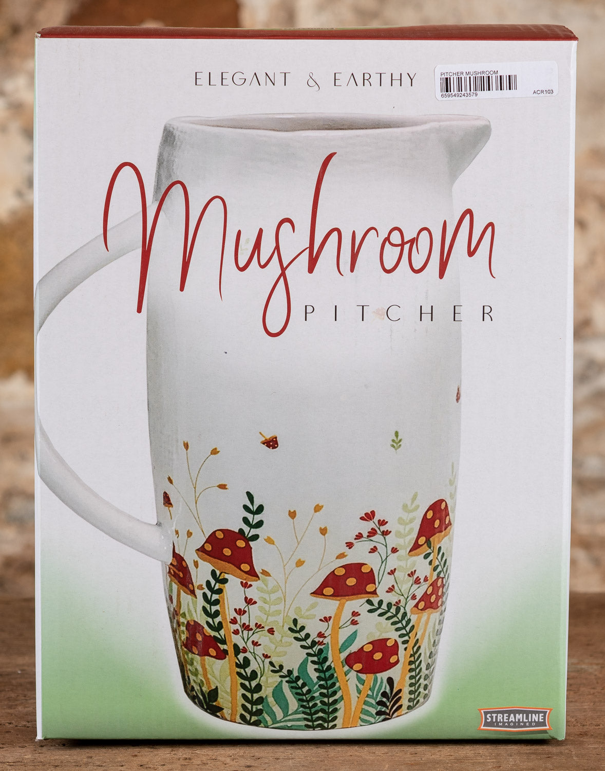 Ceramic Mushroom Pitcher