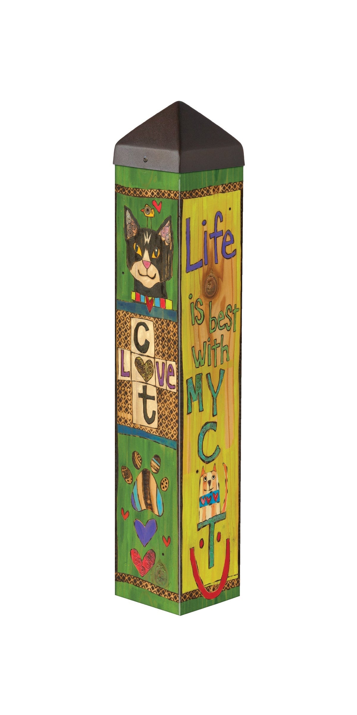 Art Pole From Studio M - Lessons From My Cat 20"