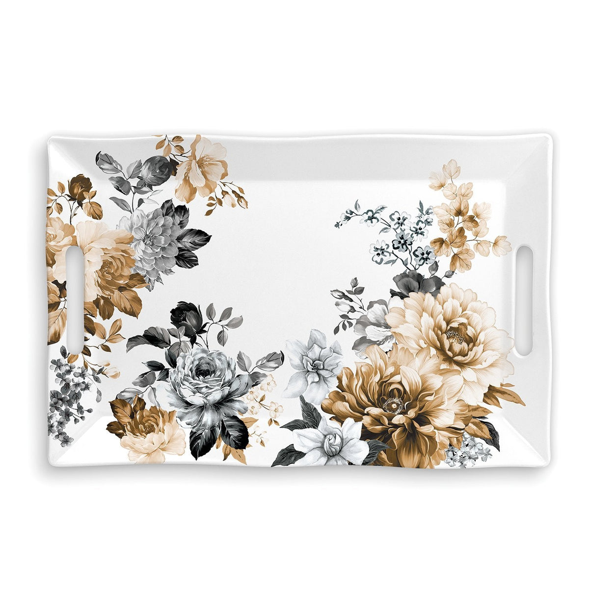Gardenia - Large Melamine Serveware Tray