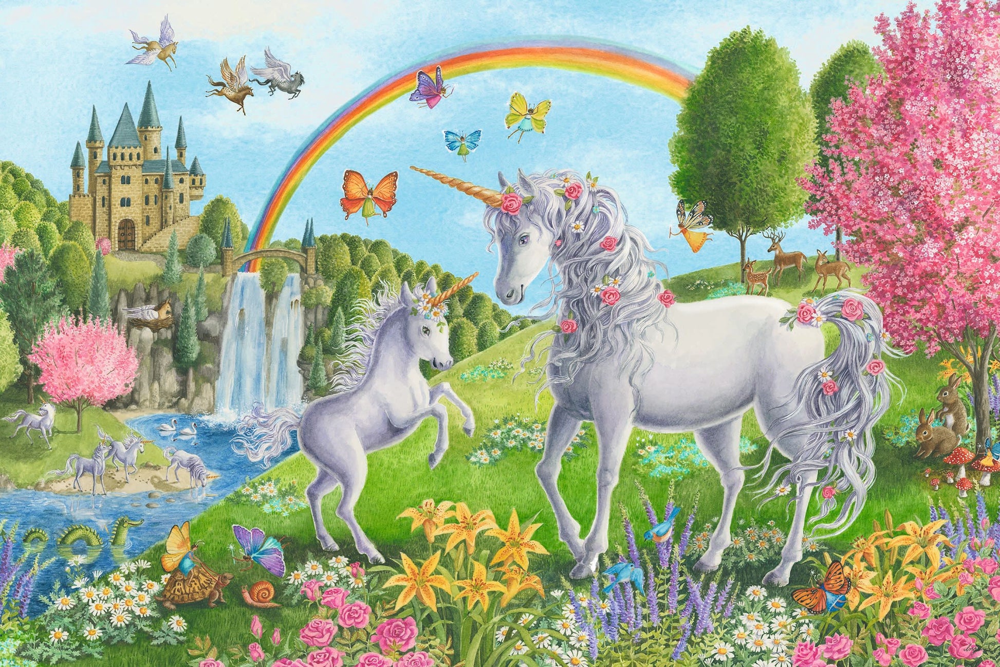  Prancing Unicorns - 24 Piece Floor Puzzle
