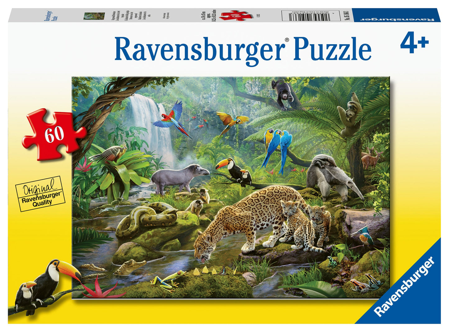  Rainforest Animals - 60 Piece Puzzle