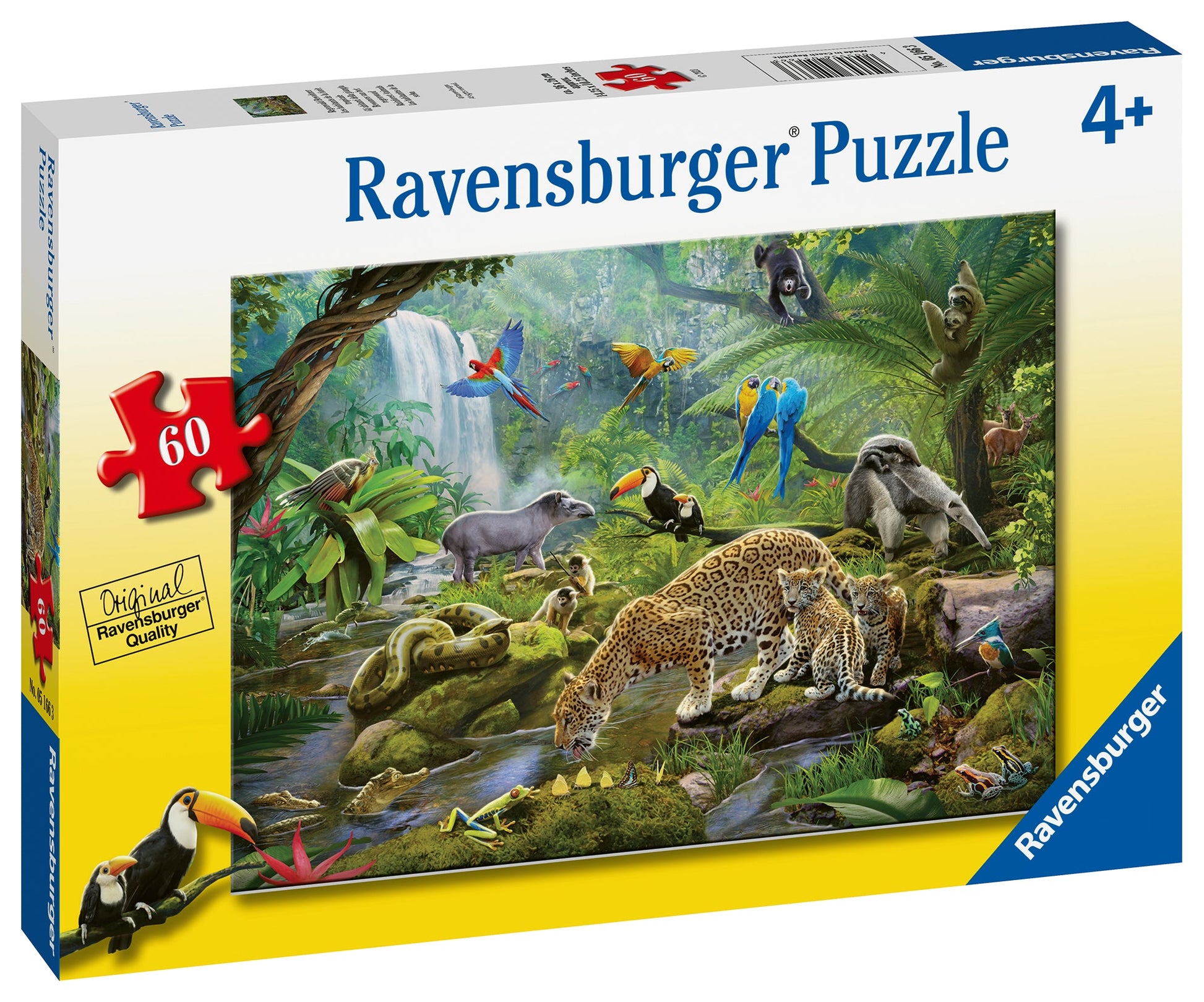  Rainforest Animals - 60 Piece Puzzle