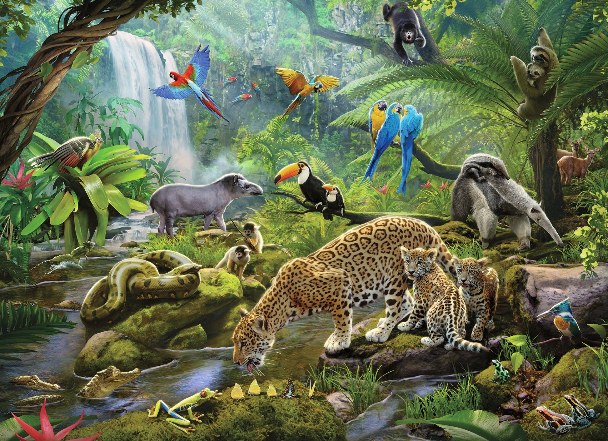  Rainforest Animals - 60 Piece Puzzle