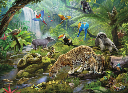  Rainforest Animals - 60 Piece Puzzle