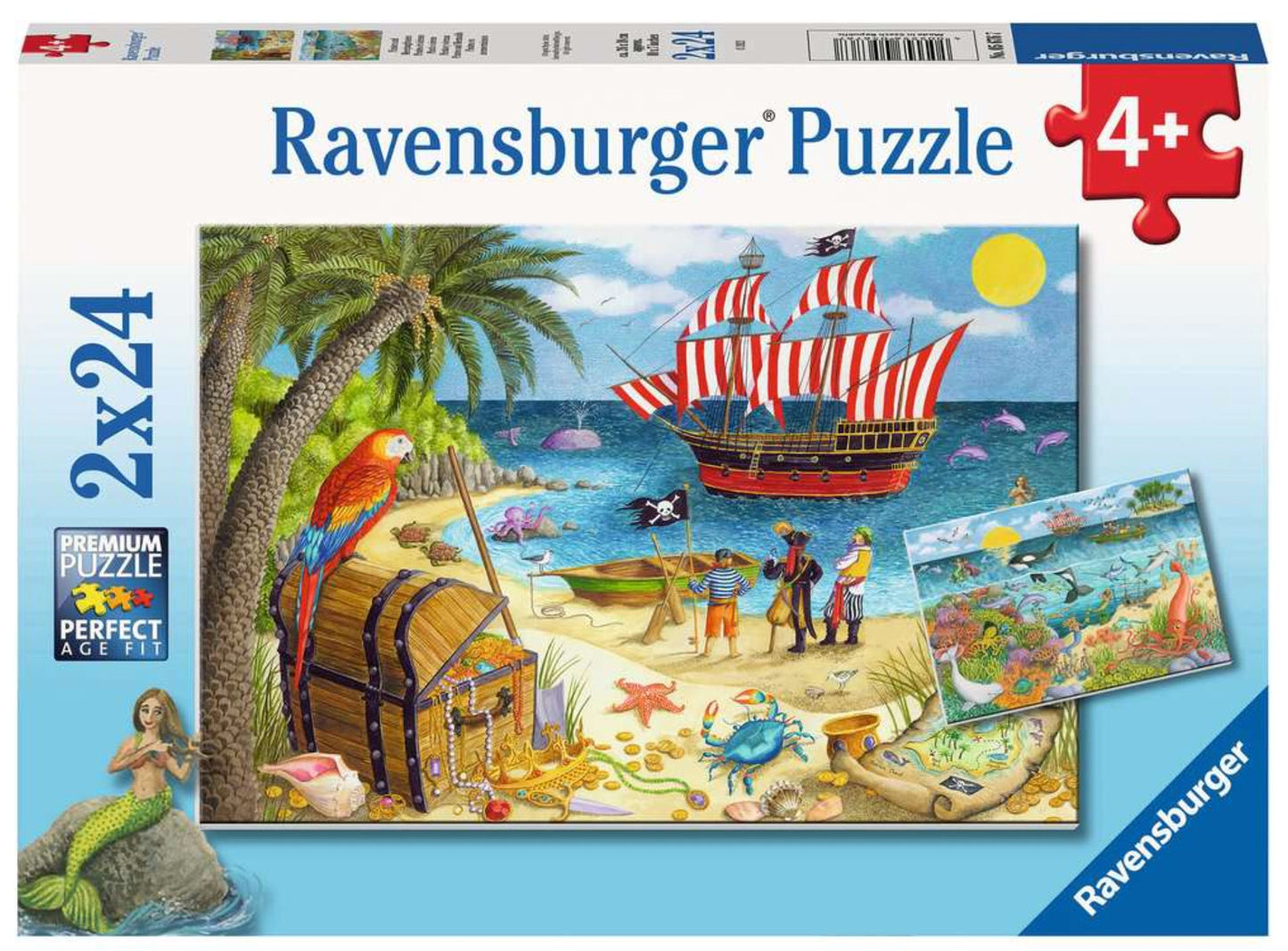  Pirates And Mermaids - 2 X 24 Piece Puzzle