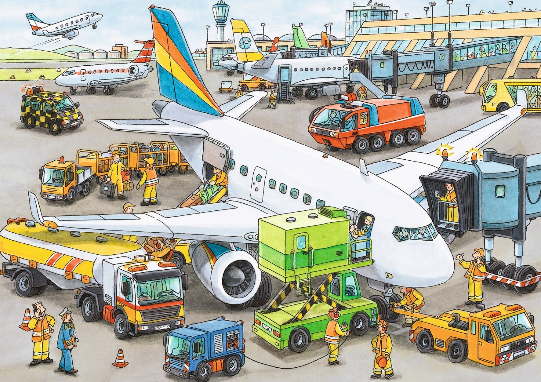  Busy Airport 35 Piece Puzzle