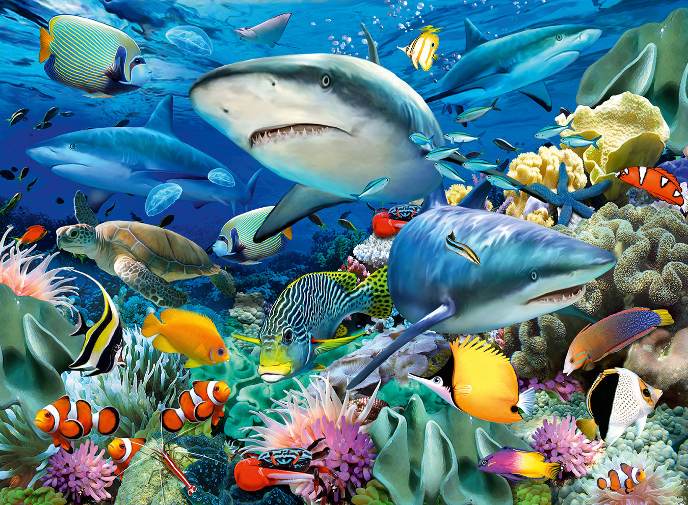  Shark Reef - 100 XXL Piece Puzzle