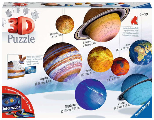  Solar System - 3D Puzzle Balls 522 Pieces