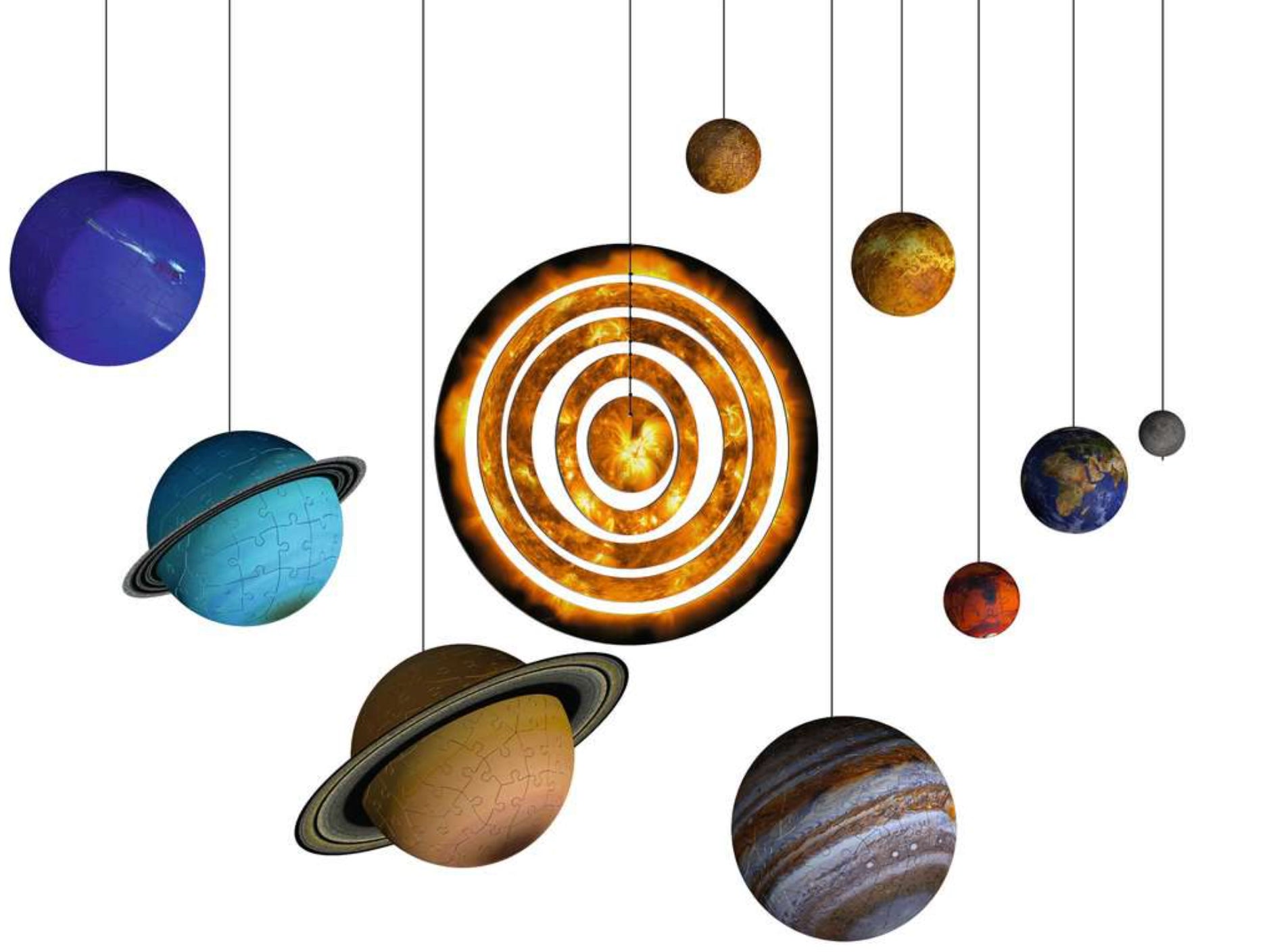  Solar System - 3D Puzzle Balls 522 Pieces