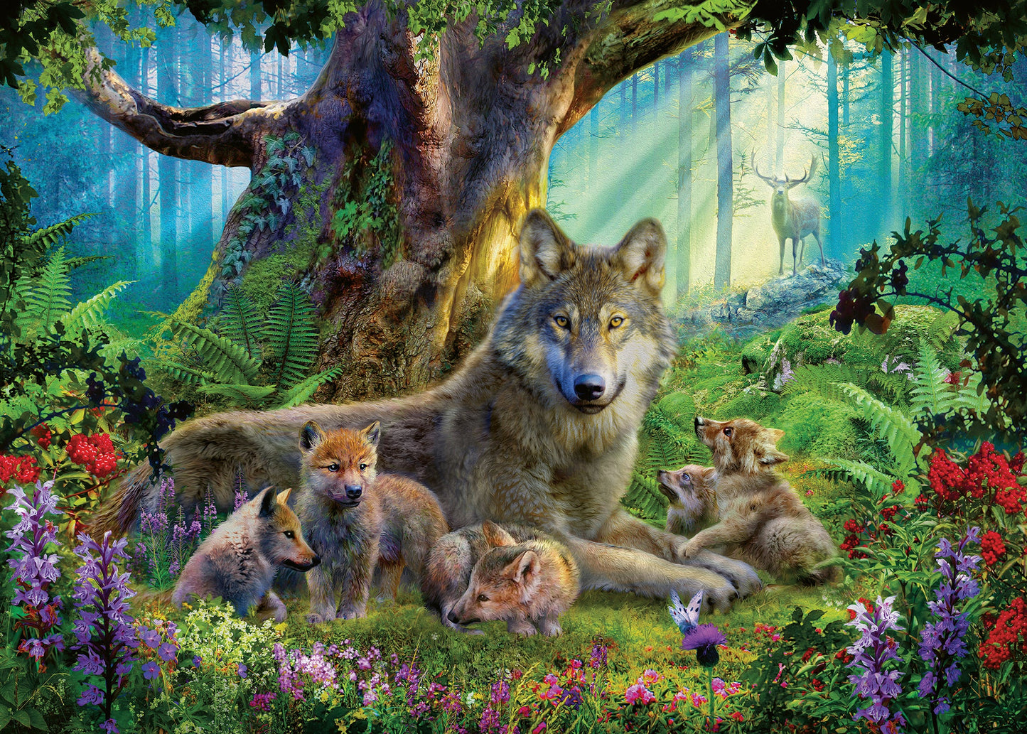  Wolves In The Forest - 1000 Piece Puzzle