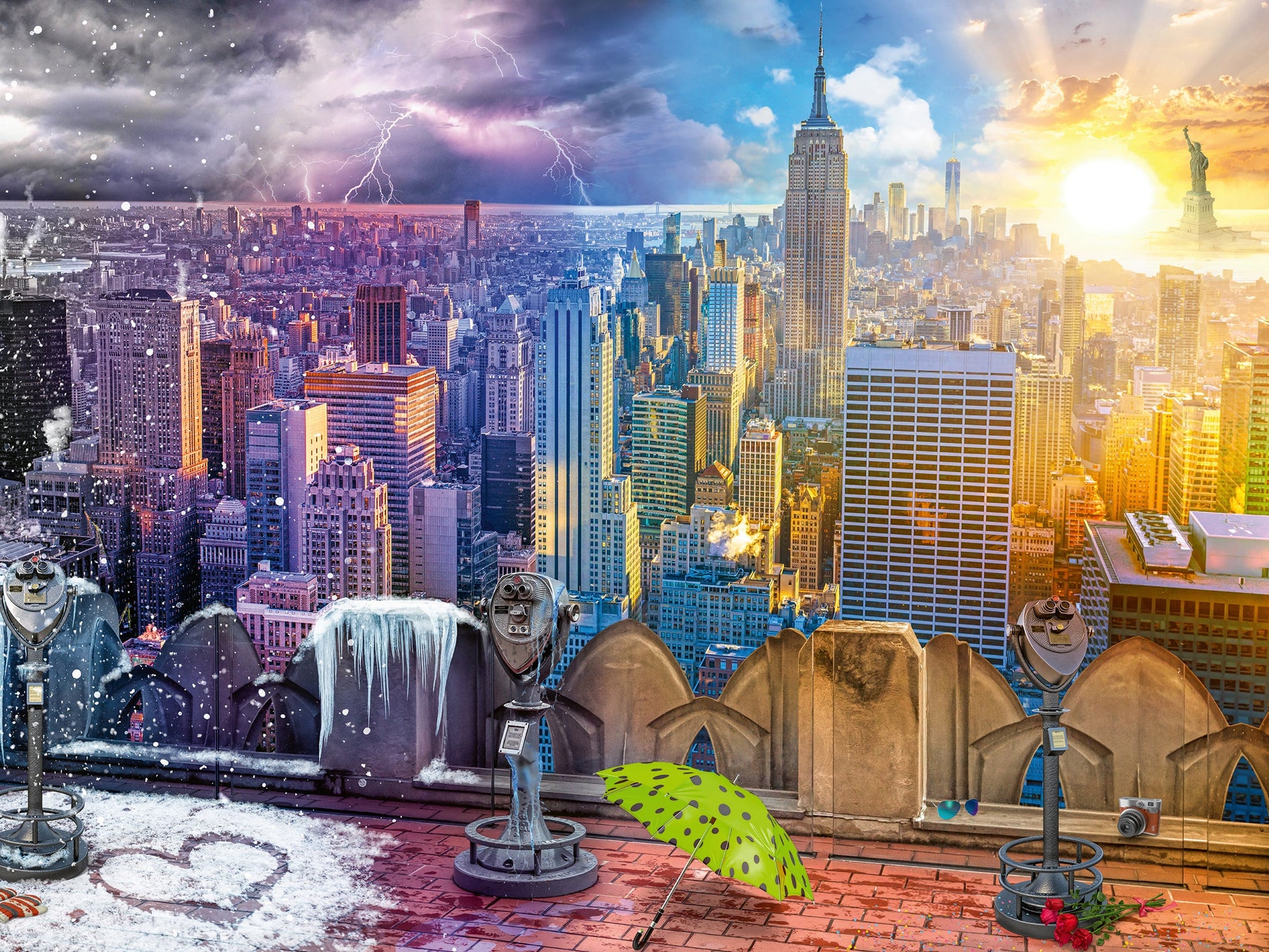 Seasons Of New York City - 1500 Piece Puzzle