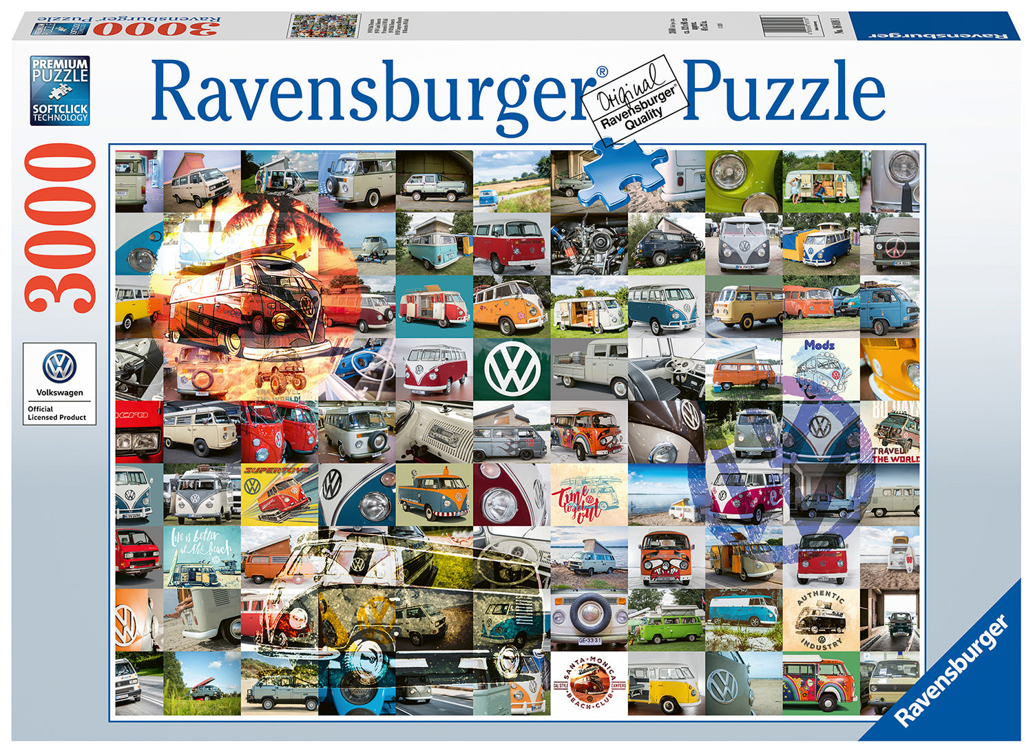  99 VW Campervan Moments 3000 Piece Puzzle