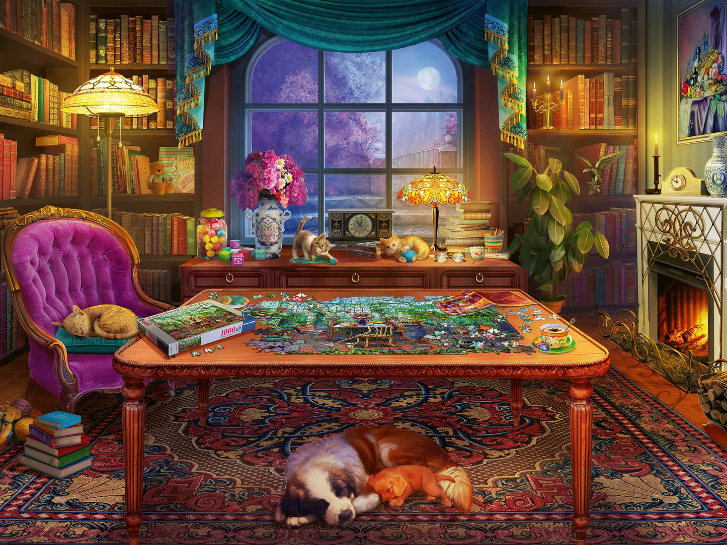 Puzzlers Place - 750 Piece Puzzle - Large Format