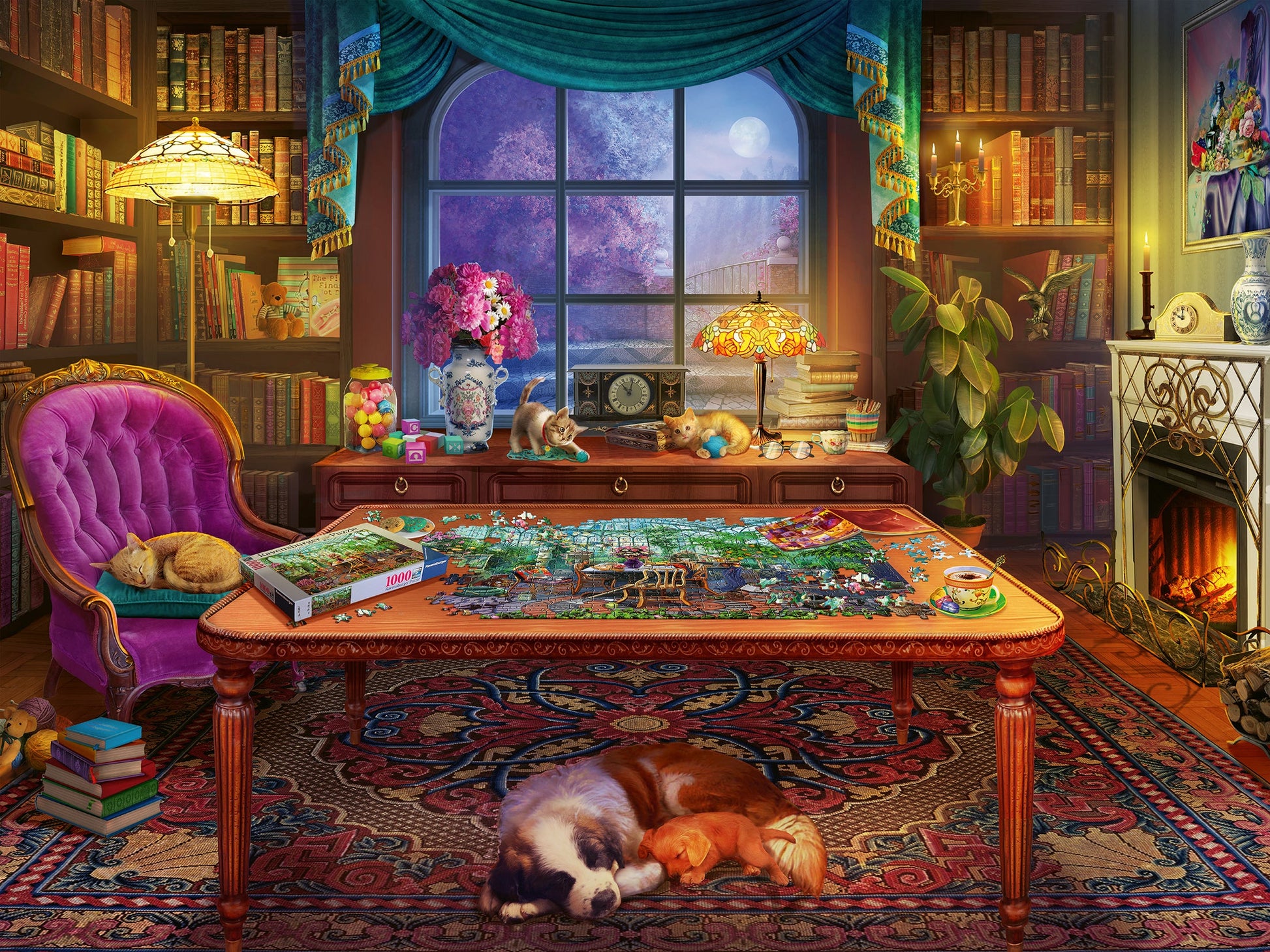  Puzzlers Place - 750 Piece Puzzle - Large Format