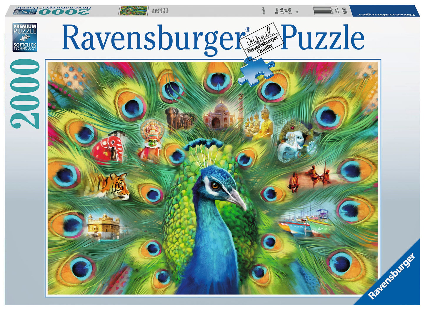  Land Of The Peacock 2000 Piece Puzzle