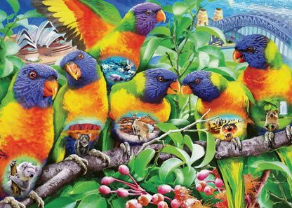  Land Of The Lorikeet - 1000 Piece Puzzle