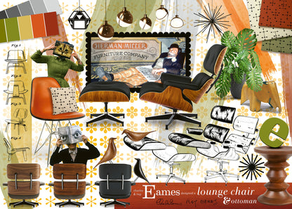  Eames Design Classic Lounge Chair - 1000 Piece Puzzle