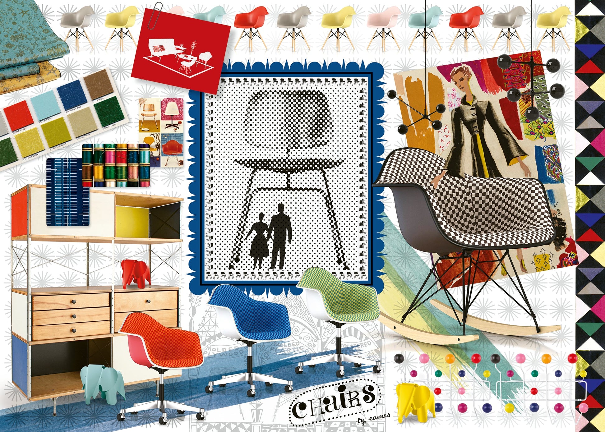  Eames Design Spectrum - 1000 Piece Puzzle