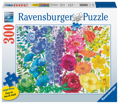  Floral Rainbow - 300 Piece Puzzle Large Format Pieces