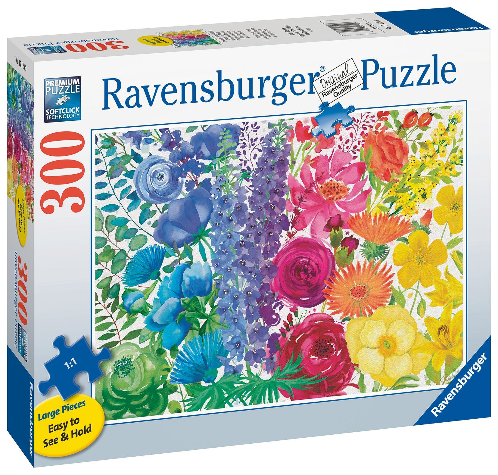  Floral Rainbow - 300 Piece Puzzle Large Format Pieces