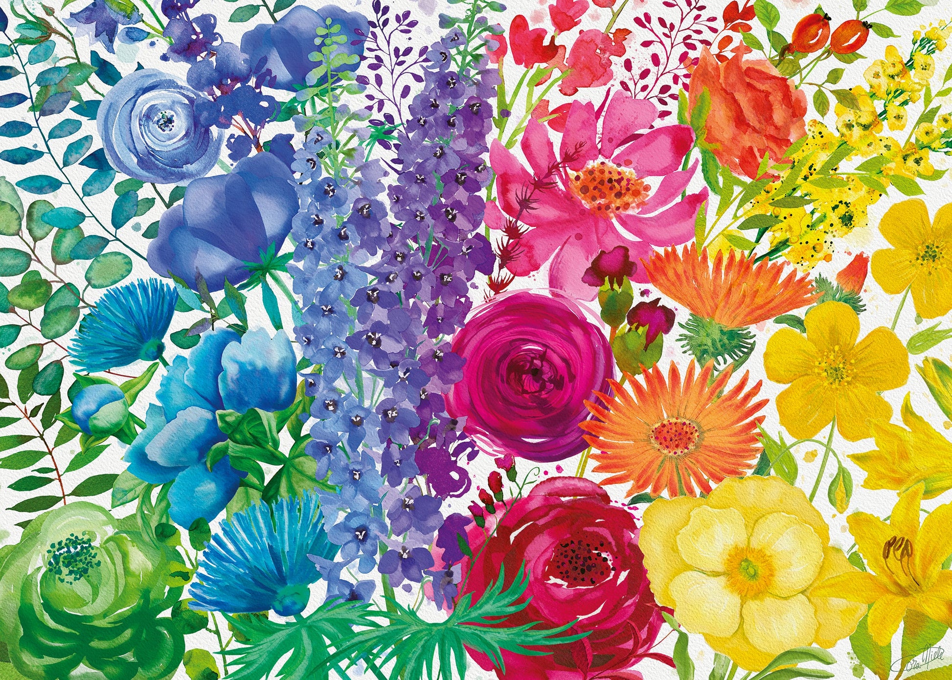  Floral Rainbow - 300 Piece Puzzle Large Format Pieces