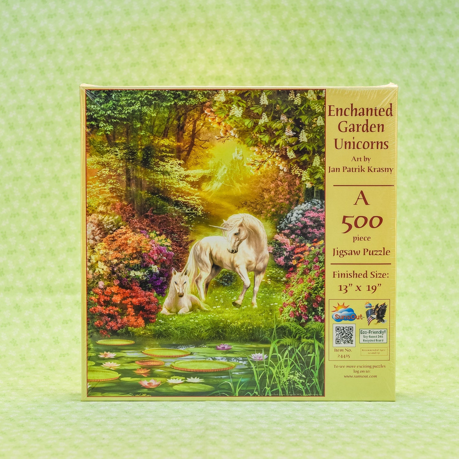  Enchanted Garden Unicorns 500 Piece Puzzle