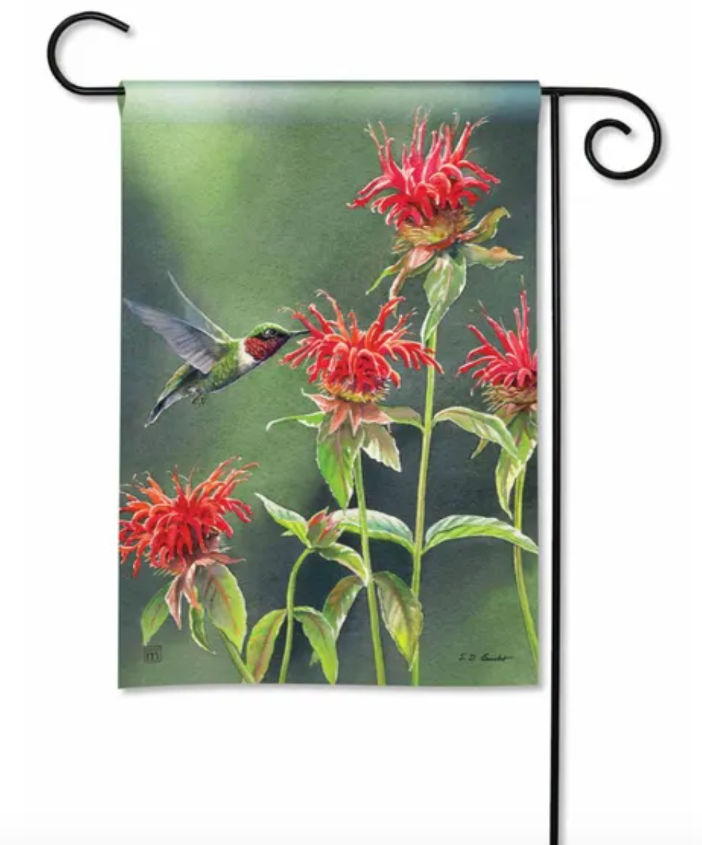  Garden Flag 12.5" X 18" - Studio M - Hummingbird Flutter