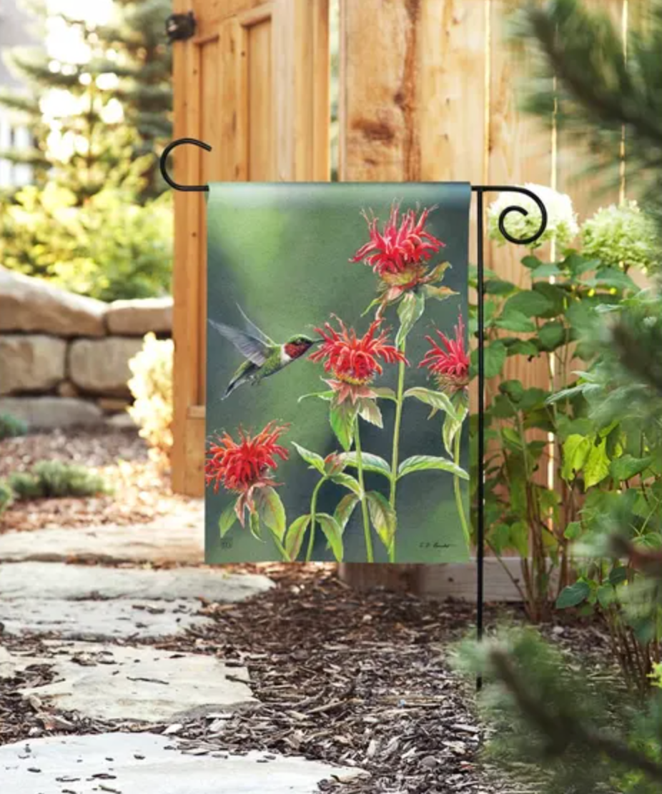  Garden Flag 12.5" X 18" - Studio M - Hummingbird Flutter
