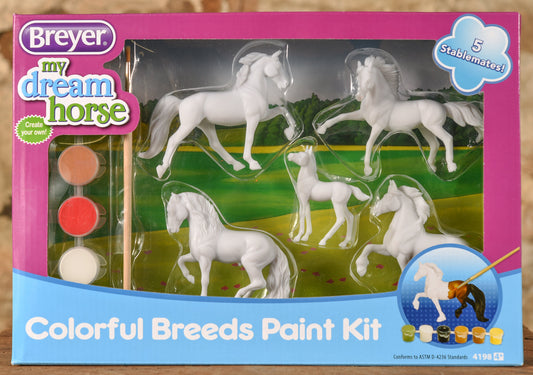  Stablemates - Paint Your Own Horse - Colorful Breeds Kit (retired)