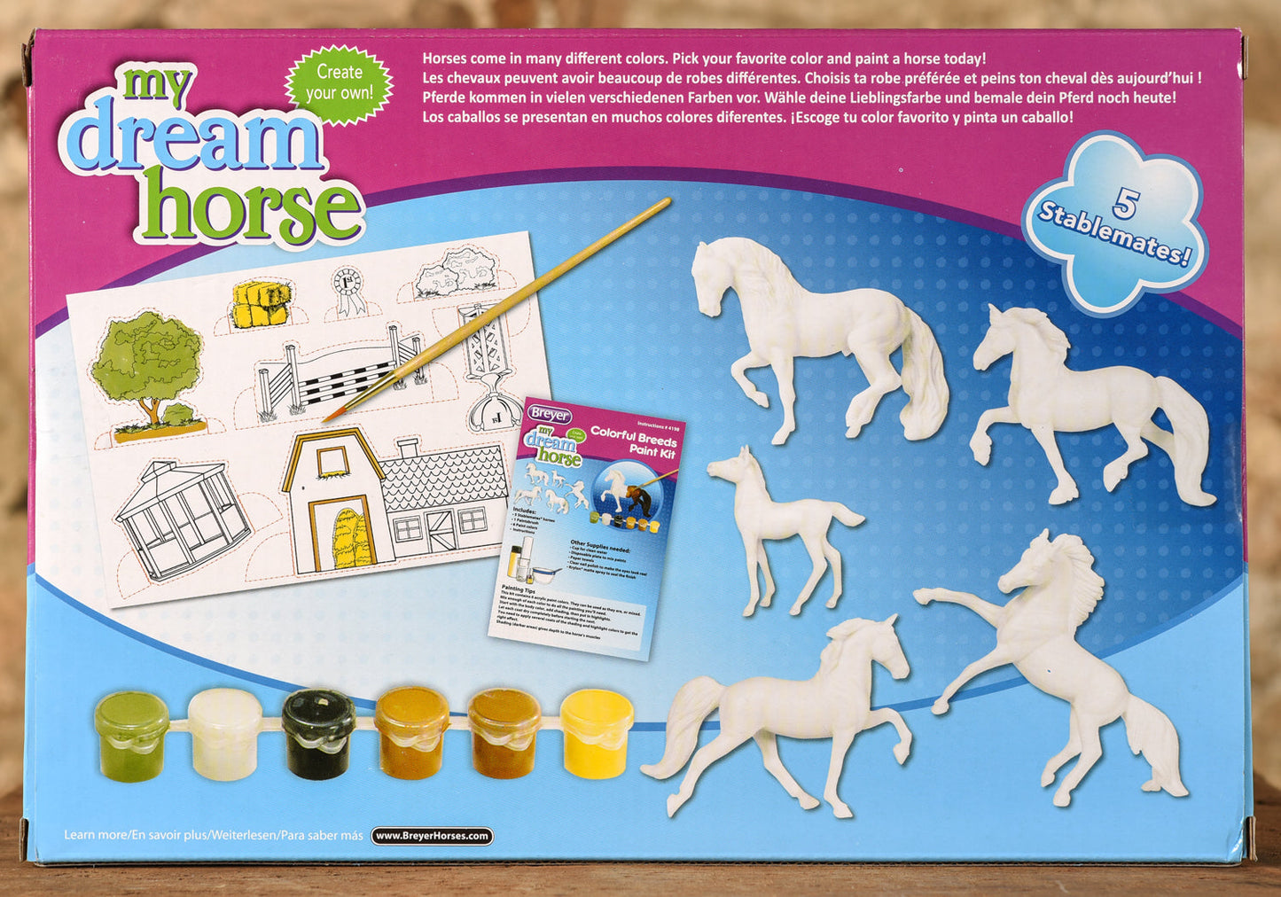  Stablemates - Paint Your Own Horse - Colorful Breeds Kit (retired)