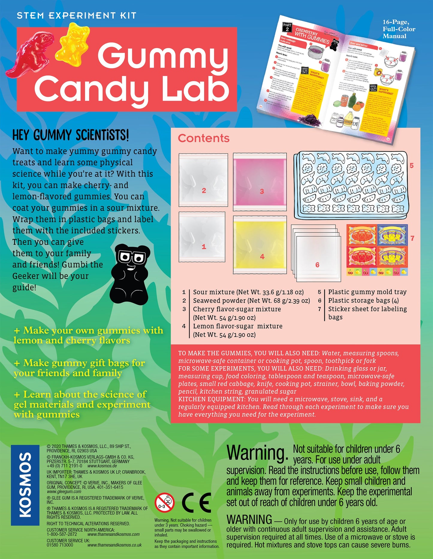  Gummy Candy Lab - STEM Experiment Kit