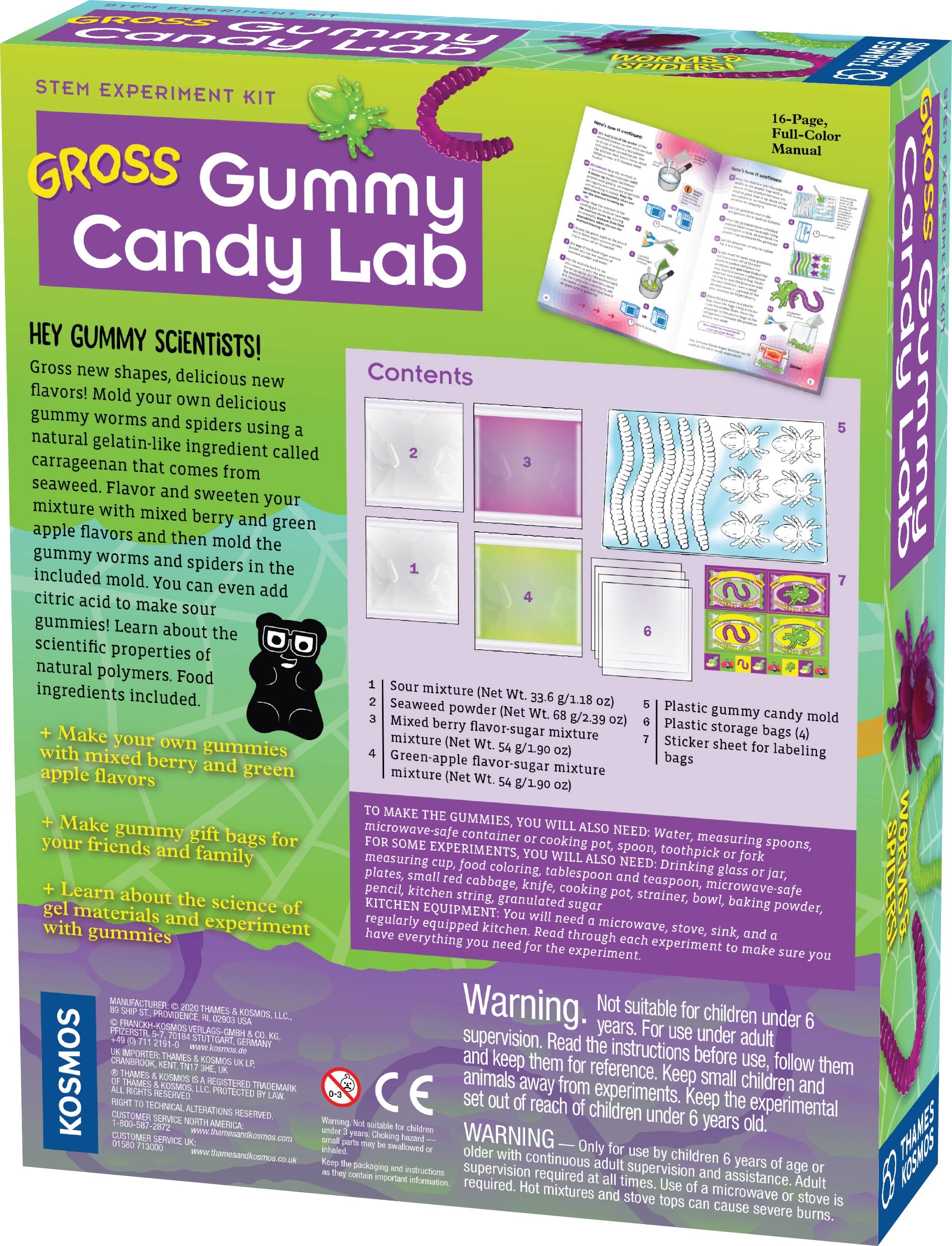  Gross Gummy Candy Lab - STEM Experiment Kit