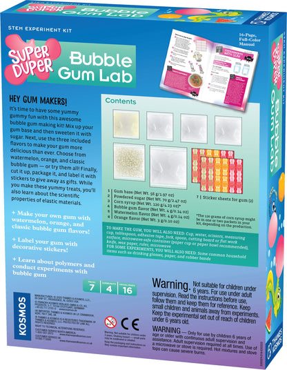  Super Duper Bubble Gum Lab - STEM Experiment Kit