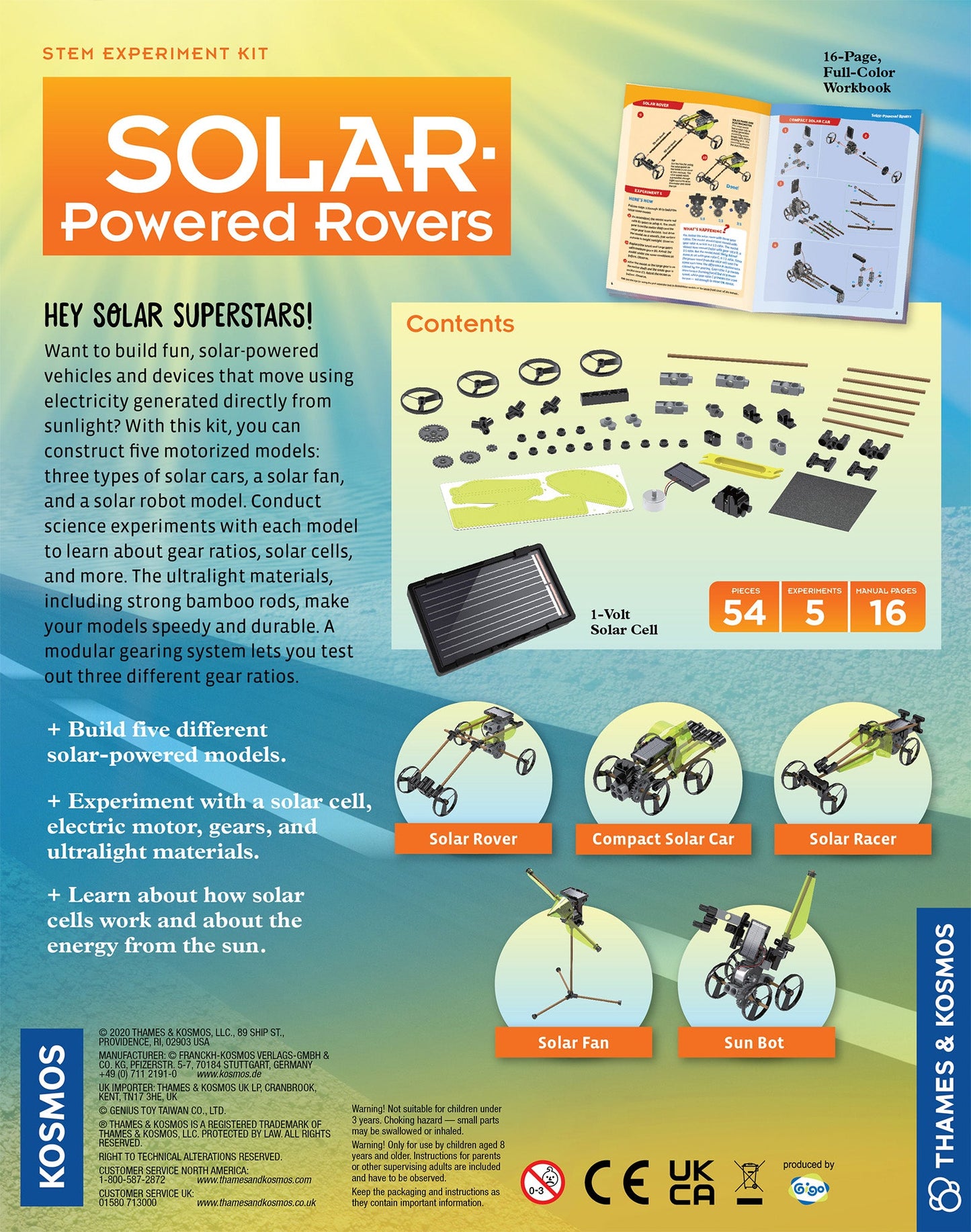  Solar Powered Rovers - STEM Experiment Kit