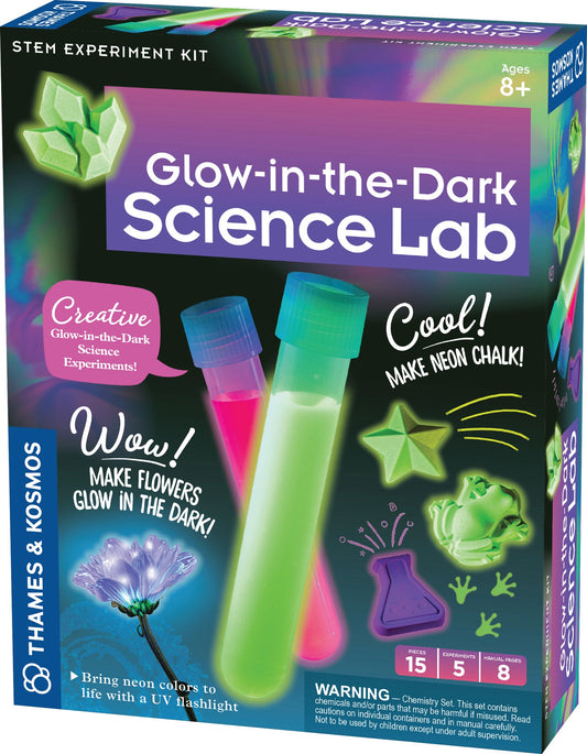  Glow-in-the-Dark Science Lab - STEM Experiment Kit