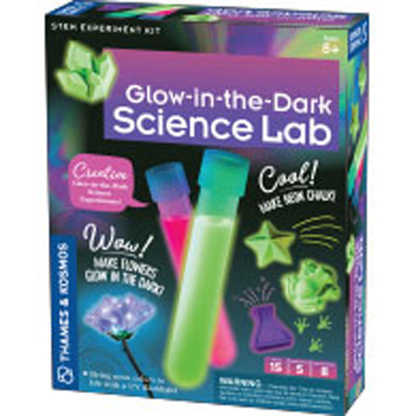  Glow-in-the-Dark Science Lab - STEM Experiment Kit